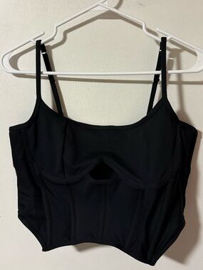 Gilly Hicks XL crop top black